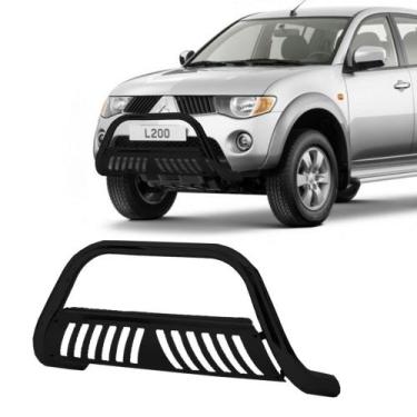 Imagem de Quebra Mato L200 Triton 2014 A 2016 Chapa Preto - SOLAR