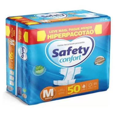 Imagem de Fralda geriátrica safety confort m c/50 unidades 40 à 70 kg