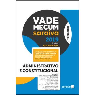 Imagem de Livro - Vade Mecum administrativo e constitucional - 3ª edição de 2019