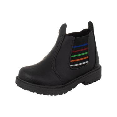 Imagem de Bota Infantil  Botinha Jeca  Botina Jequinha Casual Klicpé, Preto, 22