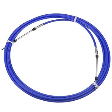 Imagem de Motoforti 1 peça 7,9 m 8 metros 315 polegadas Marine Type 3300 / 33C cabo de caixa de controle remoto de mudança do acelerador para sistema de direção do motor de popa Yamaha azul
