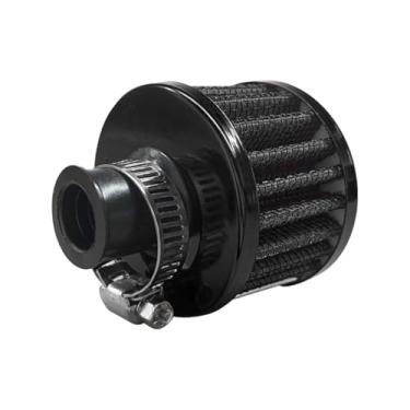 Imagem de Filtro de respiração de carro, limpador de filtro de entrada de ar frio de 12 mm, respirador de filtro de tampa de válvula de ventilação do cárter, filtro de ar automotivo para a maioria dos carros e