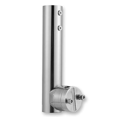 Imagem de Migkin Suporte de trilho de aço inoxidável para suporte de escada Starlink RV, suportes de rack de teto Starlink, kit de montagem de tubo rotativo de 360° para trilhos de iate, veleiro, adaptador de