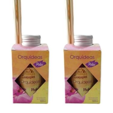 Imagem de 2 Aromatizante Ambiente Cheirinho Difusor Vareta Perfume Casa 100ml Od