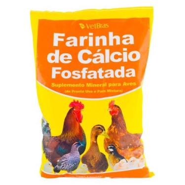 Imagem de Farinha De Calcio Fosfatada Suplemento Mineral Vetbras 1kg