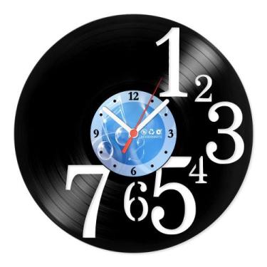 Imagem de Relógio De Parede Disco Vinil Números Vazado - VNU-007 - Modernarte