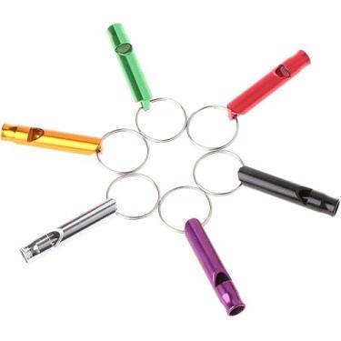 Imagem de 6 apitos ultrassônicos para treinamento de cães, apitos de metal para cães de estimação pequenos e grandes, apitos para parar de latir, apitos que fazem os cães virem até você apitos para cães que