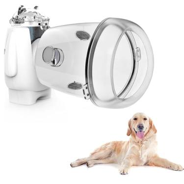 Imagem de STARSUM Nebulizador de animais de estimação para cães, nebulizador e máscara inaladora para cães grandes, baixo ruído e leve, adequado para cães grandes (G)