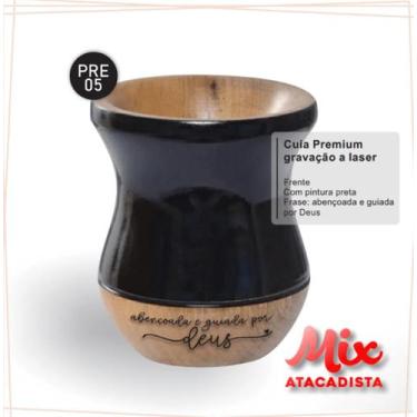 Imagem de Cuia de madeira gravada - mix atacadista, MOD 2