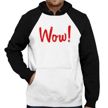 Imagem de Moletom Wow! - Foca na Moda, Branco, Preto, P