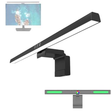 Imagem de Luminária Barra De Led Para Monitor Notebook Computador Usb Mesa Sensor touch Modelos de Cor, Com Ajuste de intensidade de luz Em Alumínio e Metal - EzyLife®