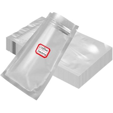 Imagem de Sacos Mylar 100pcs para armazenamento de alimentos Mylar alumínio Mylar Aluminum Sacos selvagens com ziplock, sacos de vedação de calor plano, para vegetais desidratados, grãos, armazenament