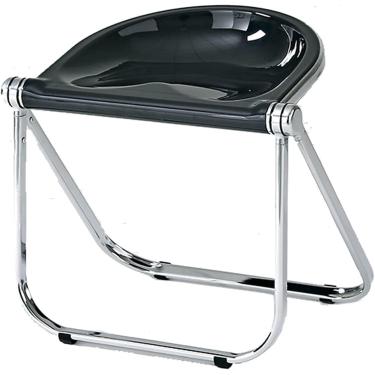 Imagem de Cadeira de dobramento de acrílico, bancos de cadeiras de jantar cristalinas, bancos de barra de cadeira sem braço de plástico espessados, para casa, para casa, escritório, sala de estar, sal