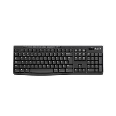 Imagem de Teclado usb sem fio preto k270 920-004427 logitech