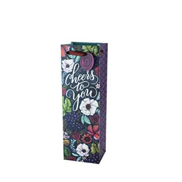 Imagem de Cakewalk 4345 Marketplace Vineyard Bouquet Bolsa de presente para vinho, multicolorida