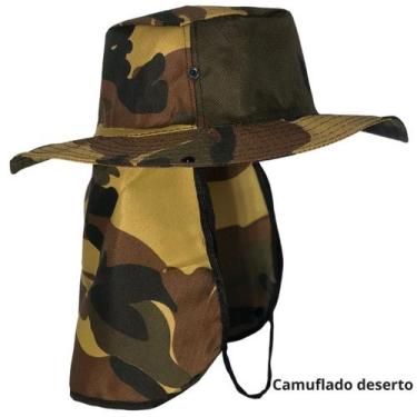 Imagem de Kit 2 Chapéu Pescador Australiano Boné Pesca Proteção Pescoço Sol Chap