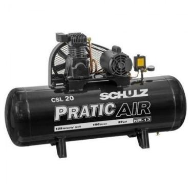 Imagem de Compressor Schulz Csl 20/150l Pratic Air 220/380v Monofásico
