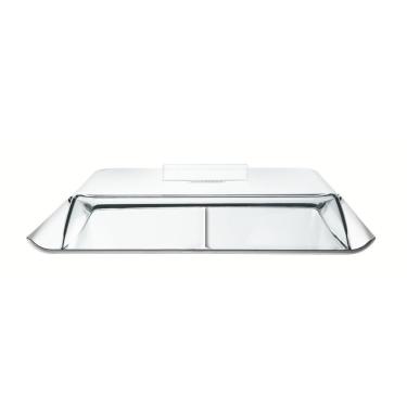 Imagem de Porta Frios Tramontina Quadrata Em Aço Inox Com Cúpula Transparente Tramontina