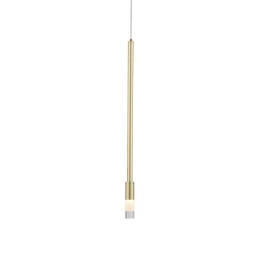 Imagem de Lustre Pendente Nordecor Nima 2679 Dourado Fosco Led Bivolt Dourado Fosco 2679