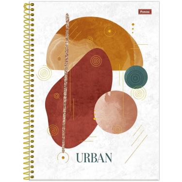Imagem de Caderno Espiral Capa Dura Universitário 10 Matérias Urban 160 Folhas Foroni Estampa 2