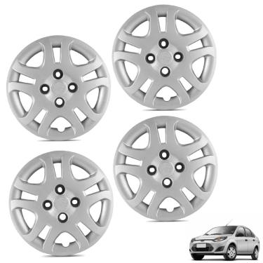 Imagem de Jogo De Calota Fiesta 2011 A 2013 Aro 14 Cubo Baixo Prata