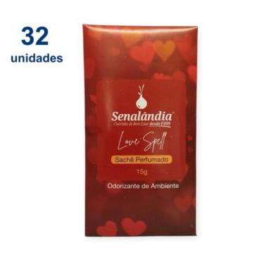 Imagem de Kit 32 Sachê Perfume Casa Aromas Bambu Ferrar Black Canela Alecrim Amo