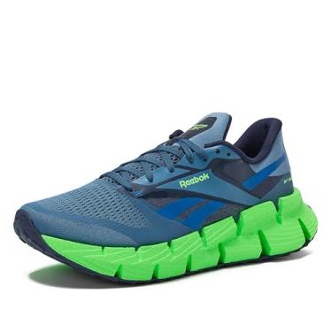 Imagem de Reebok Tênis masculino Floatzig 1, Sombra/azul crepúsculo/verde-limão solar, 41