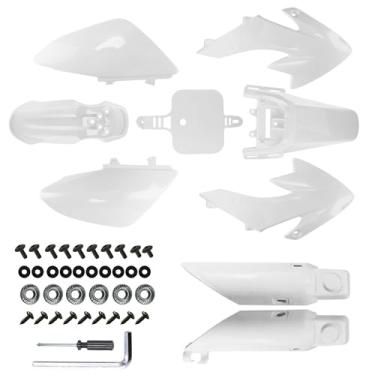 Imagem de PRO BAT Kit De Para-Lamas Plástico Com 7 Peças Crf50, Garfo, Capa Protetora Suspensão, Carenagem Xr50, Motor, Carroceria Completa, Compatível Crf 50 Xr Sdg Ssr 107 110 125, Pit Dirt Bike