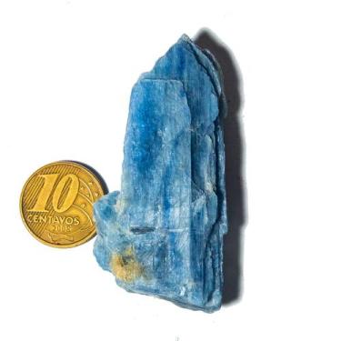 Imagem de 01 Cianita Azul Pedra Bruto Natural 25 a 50g 4 a 8cm Tipo B - Cristais
