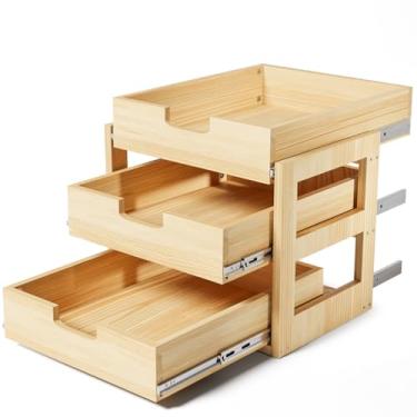 Imagem de Gsskny Organizador de armário removível (3 camadas/48 cm A, 58 cm L × 53 cm)