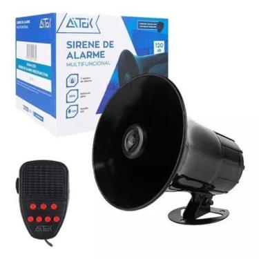 Imagem de Sirene De Alarme Multifuncional 120db Microfone Integrado - Aitek