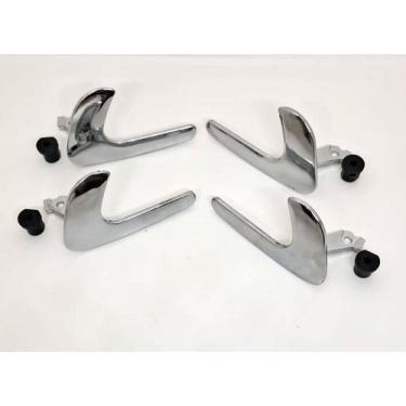 Imagem de kit com 04 Maçanetas internas Gatilho Gol G02 e G03 2/4 Portas + Buchi