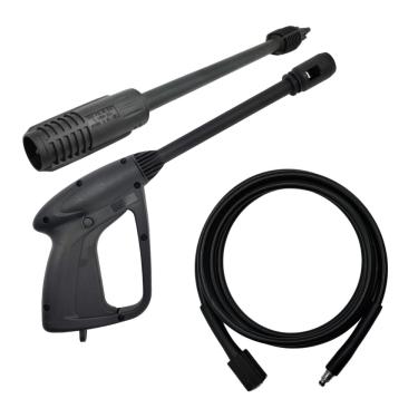 Imagem de Kit Pistola Gatilho Lança Bico Leque Mangueira 3m Compatível com Lavajato Bosch GHP 4-50 3600J10FN0