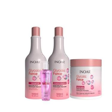 Imagem de Inoar Glycolic Force Kit Hidratação 4 Produtos