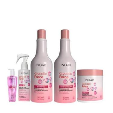 Imagem de Inoar Glycolic Force Kit Reconstrução 5 Produtos