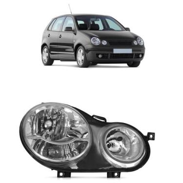 Imagem de Farol Dianteiro Polo 2003 A 2006 Máscara Cromada - Automotive Imports,