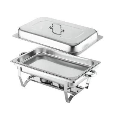 Imagem de Rechaud Inox para Festa e Rechaud Eletrico - Lancheira Térmica Multiuso com Caixa Térmica para Restaurante e Bufê(1 grade)