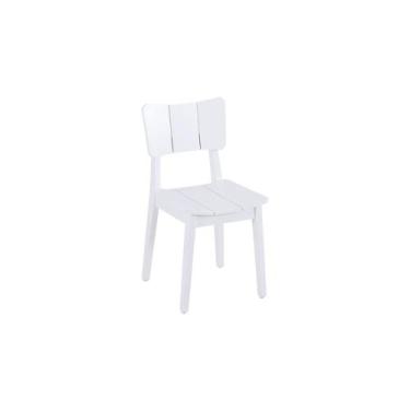 Imagem de Cadeira de Jantar de Madeira Uma Oppa Design - Branca  - oppa_marketpl