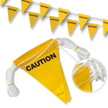 Imagem de Flâmulas de plástico NACARUM OSHA 500LB Classified Flags Caution 37 pé