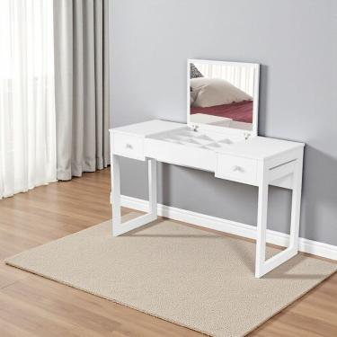 Imagem de Escrivaninha Penteadeira Com Espelho Multiuso Luanda Fenix