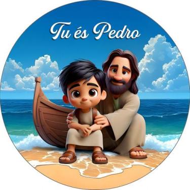 Imagem de Capas Painel Mini Redondo Mesa Religioso Infantil Decoração - NoBrand,