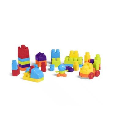 Imagem de Blocos Montar Super Blocks Tateti 39 Peças Educativo Infantil Criativi