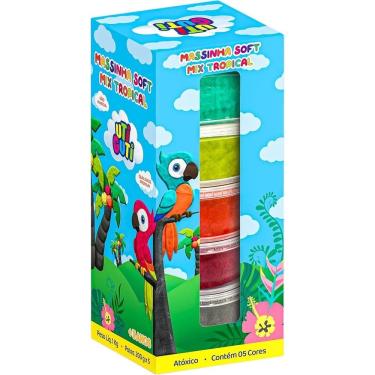 Imagem de Massinha Soft Mix Tropical Com 5 Cores - 11026