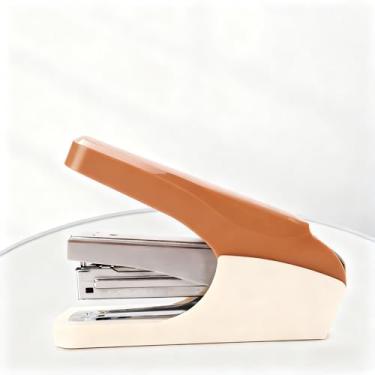 Imagem de Grampeador sem esforço, capacidade para 20 folhas, margem de 40 mm, marrom claro