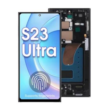 Imagem de Tela sensível ao toque digital AMOLED de 6,7 polegadas para Samsung Galaxy S23 Ultra S918B S918B S918B/DS (moldura verde da UE)