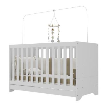 Imagem de Berço 3 Em 1 Para Colchão 60x130cm Pipoca Multimóveis Bb0527 Branco