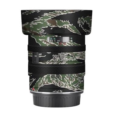 Imagem de EF 28-70 3.5-4.5 II Capa de lente película antirarranhões adesivo protetor de corpo película protetora decalque para Canon EF 28-70 mm F3.5-4.5 II (camuflagem listrada de iger)