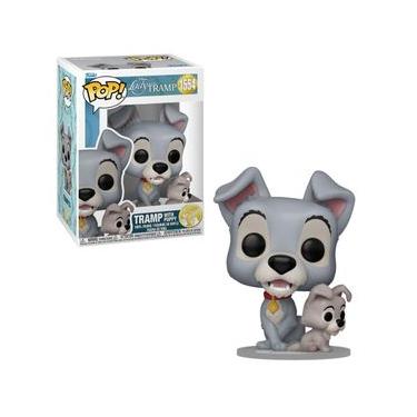 Imagem de Boneco Funko Pop! Disney A Dama e o Vagabundo 70 anos - Vagabundo com Filhote