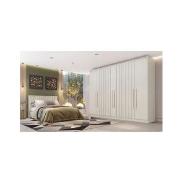 Imagem de Guarda-Roupa Europa Mademarques Sicilia 6 Portas 4 Gavetas 15 prateleiras 210cm