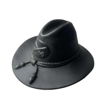 Imagem de KiBcsLic Chapéu para Figura de ação Masculina 1/6, Miniatura para Boneco, Chapéu Decorativo para Fantasia, Acessório para Figura de ação, de Instrutor, Aba